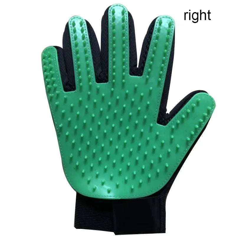 Silicone Pet Grooming Glove – Deshedding & Massage Brush