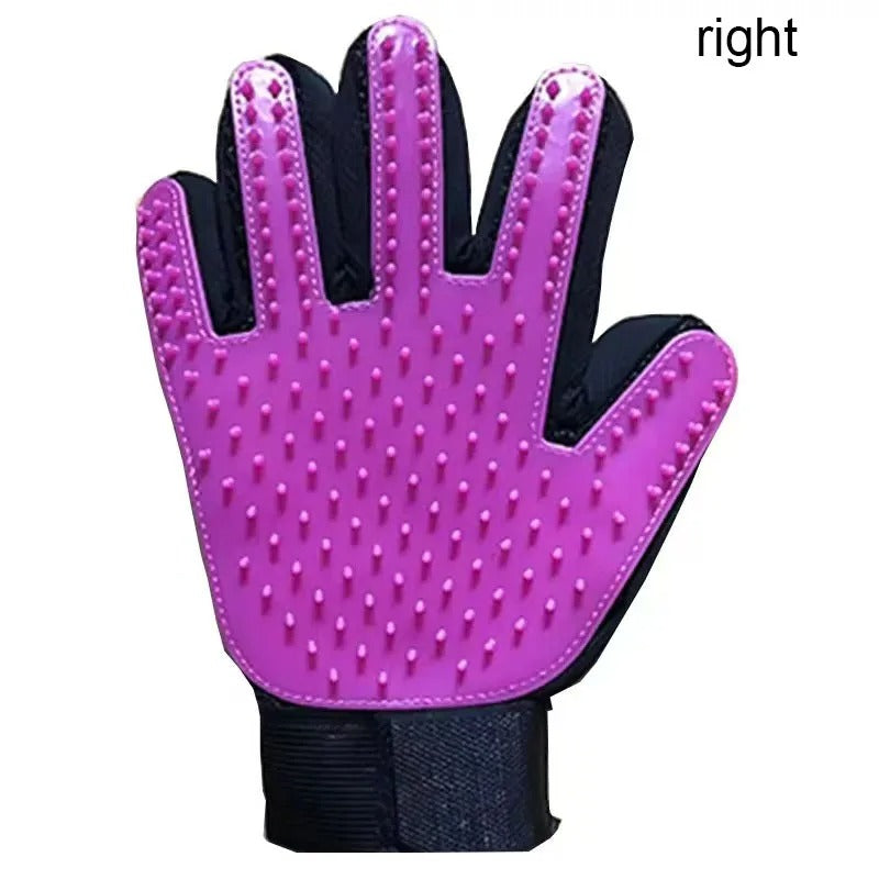 Silicone Pet Grooming Glove – Deshedding & Massage Brush