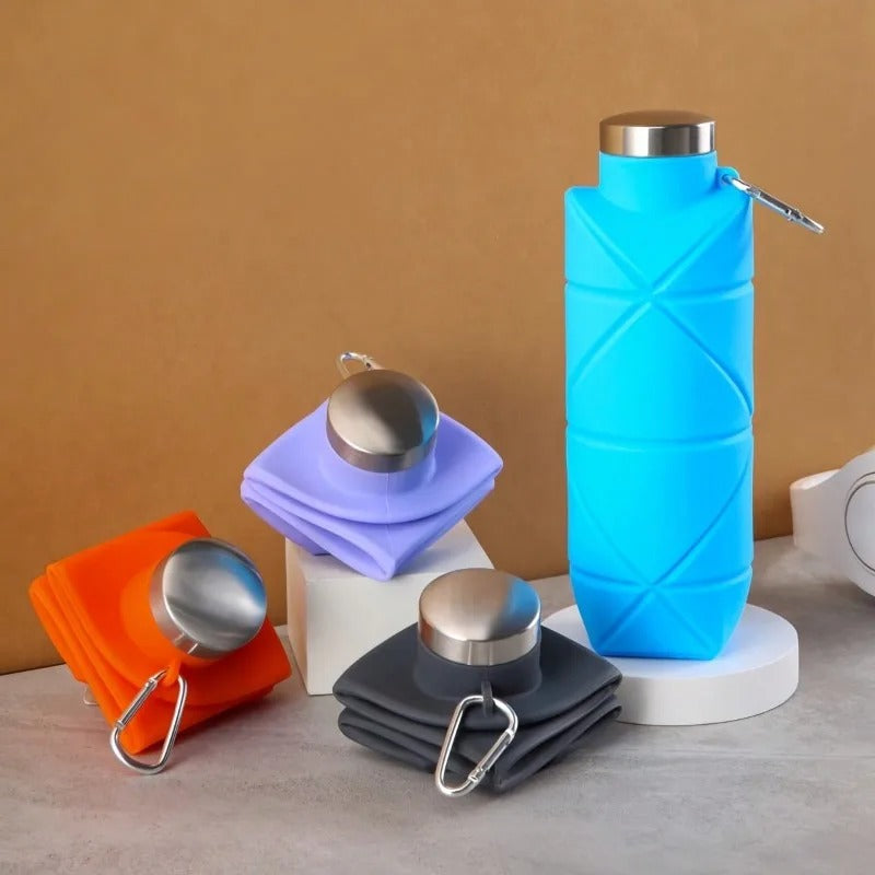 Collapsible Silicone Sports Water Bottle – 700ml
