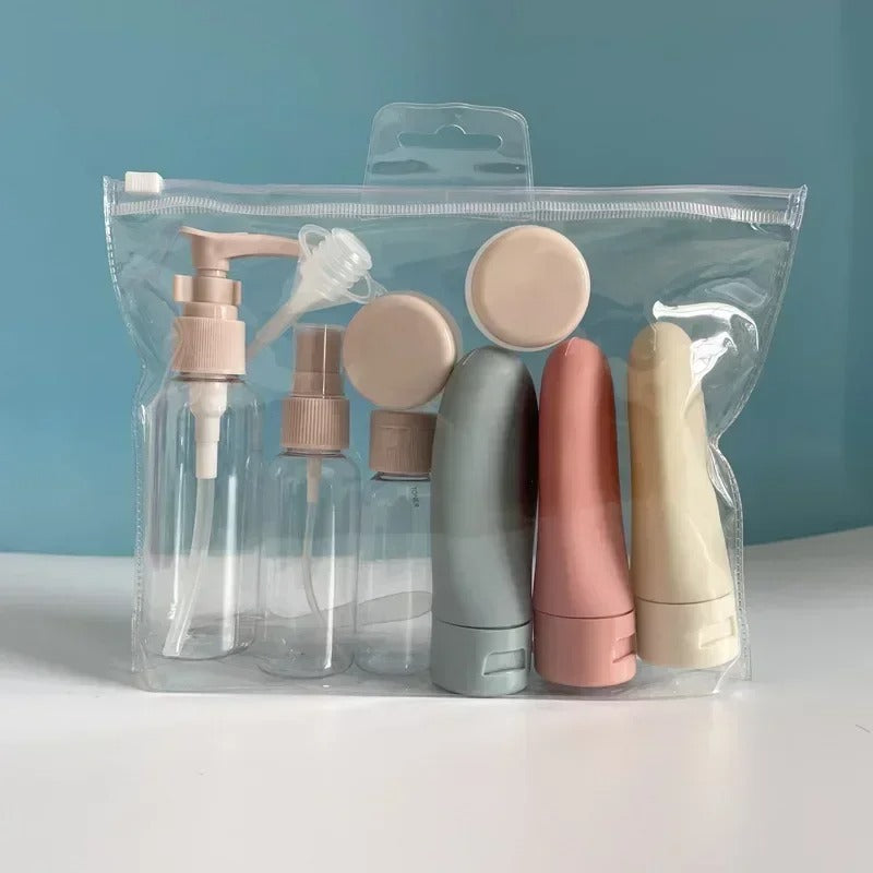 11-Piece Refillable Travel Bottle Set