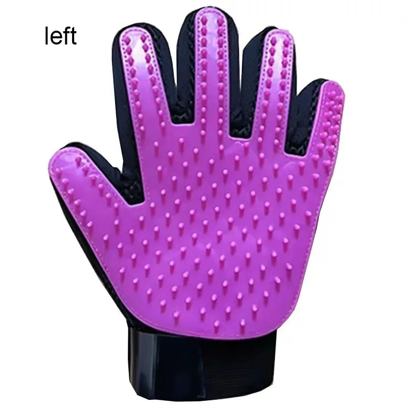 Silicone Pet Grooming Glove – Deshedding & Massage Brush
