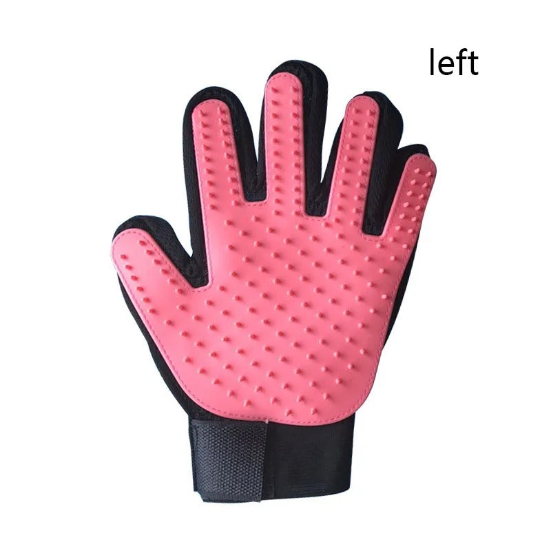 Silicone Pet Grooming Glove – Deshedding & Massage Brush