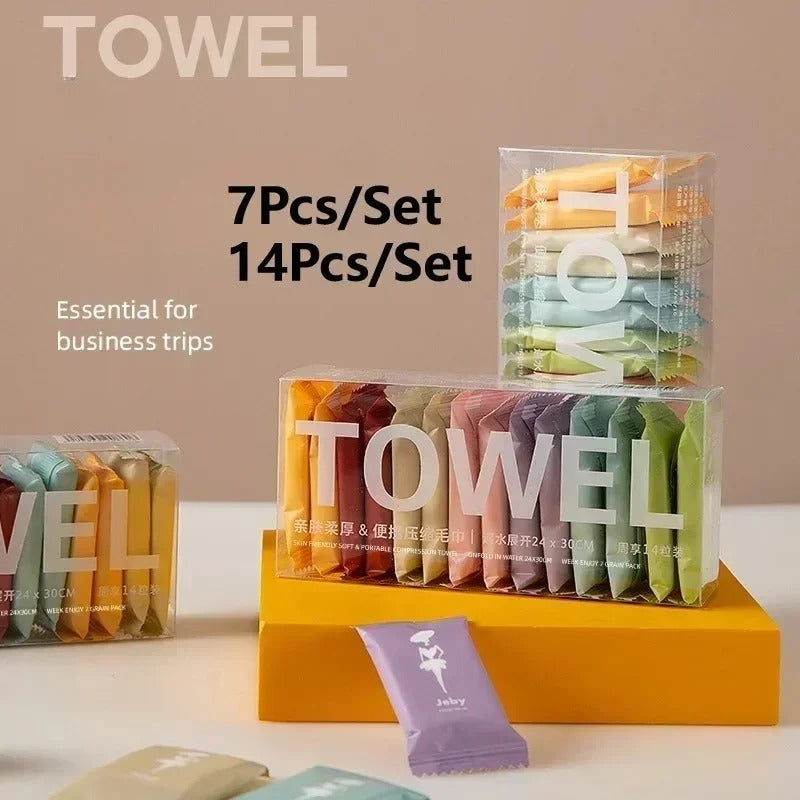 Compressed Pocket Travel Towels – Bamboo Fiber