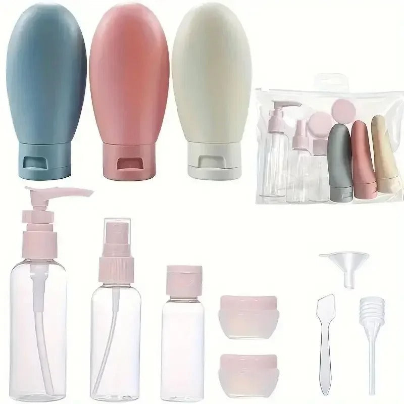 11-Piece Refillable Travel Bottle Set
