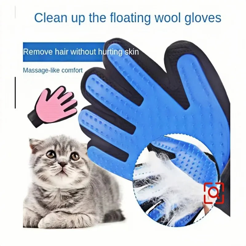 Silicone Pet Grooming Glove – Deshedding & Massage Brush
