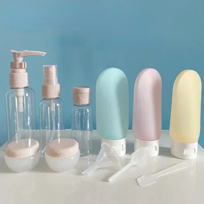 11-Piece Refillable Travel Bottle Set