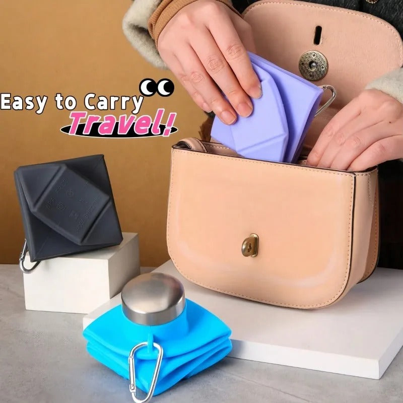 Collapsible Silicone Sports Water Bottle – 700ml