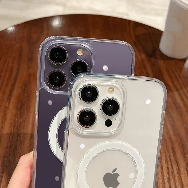 Magnetic Transparent Wireless Charging Case