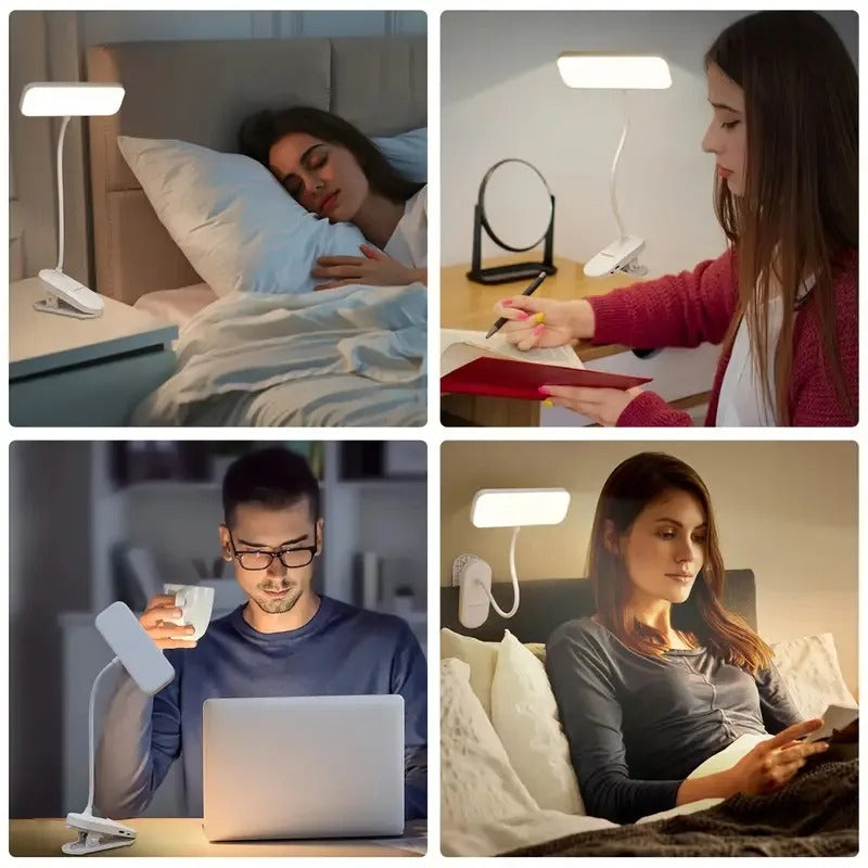 Clip-On LED Rechargeable Desk Lamp