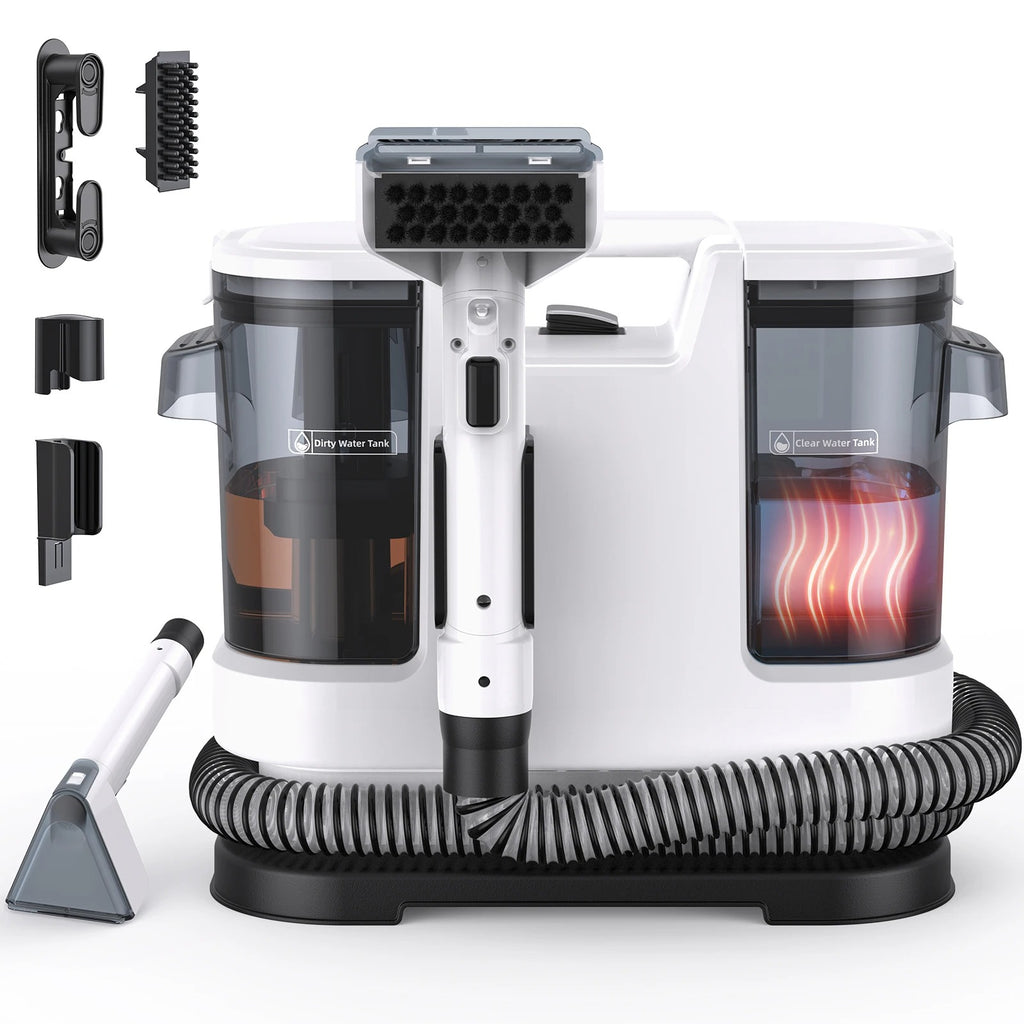 Lubluelu V8 800W Hot Water Carpet Cleaner