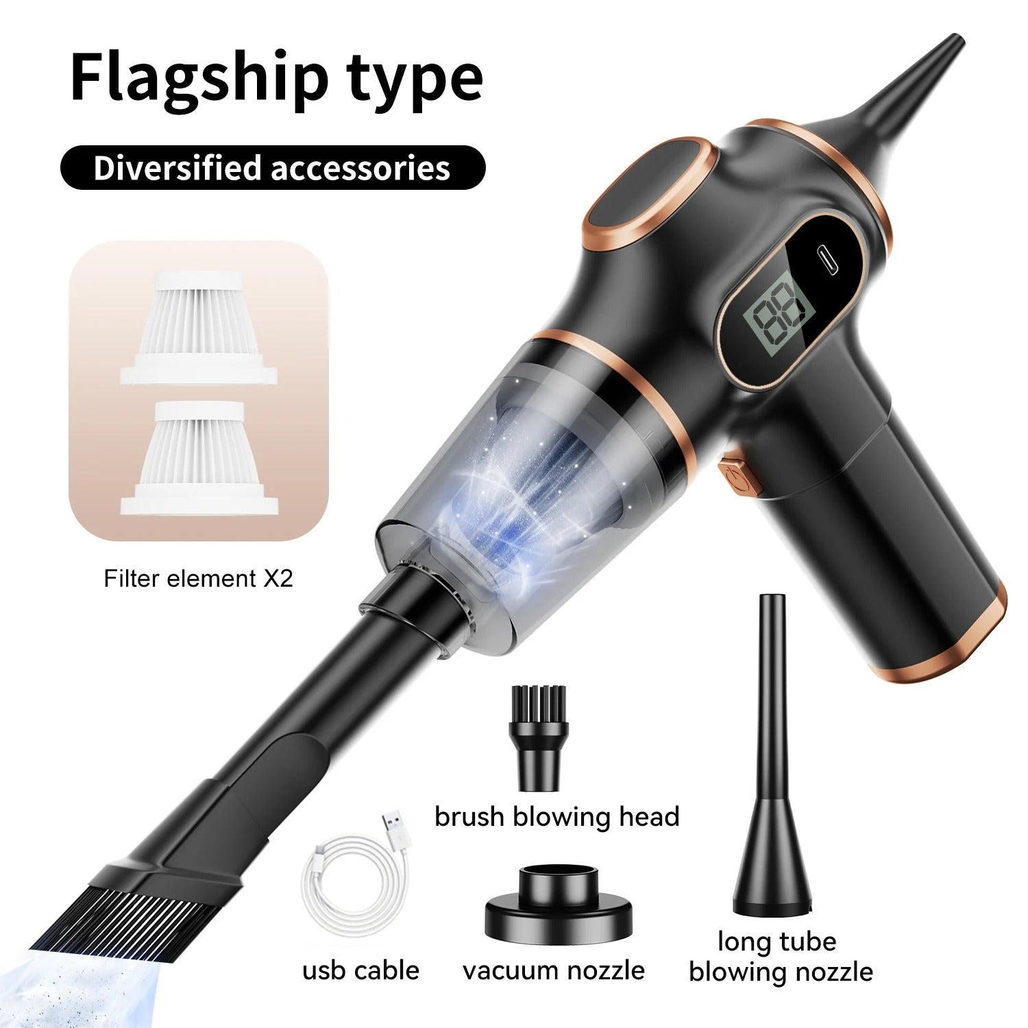 Wireless Handheld Car & Home Vacuum Cleaner